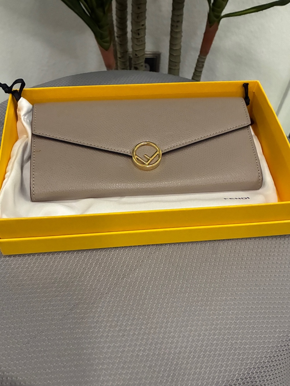 Authentic F Is Fendi Continental Flap Wallet-preowned with COA